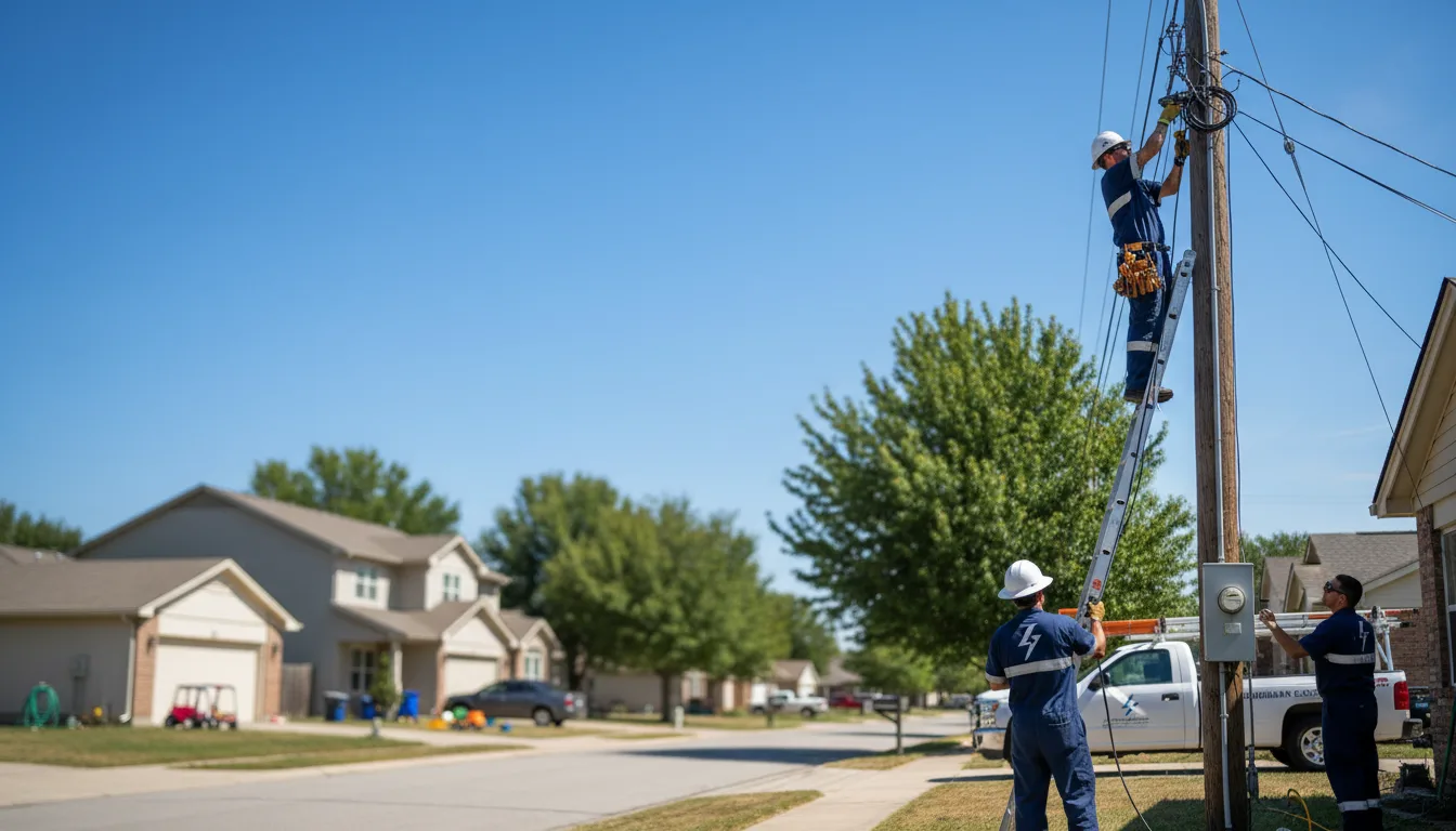 Residential electrician providing installation services in Bannock, OH